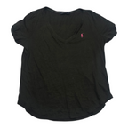 Playera Polo Ralph Lauren Grande Mujer Color Negro Poni Rojo