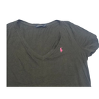Playera Polo Ralph Lauren Grande Mujer Color Negro Poni Rojo