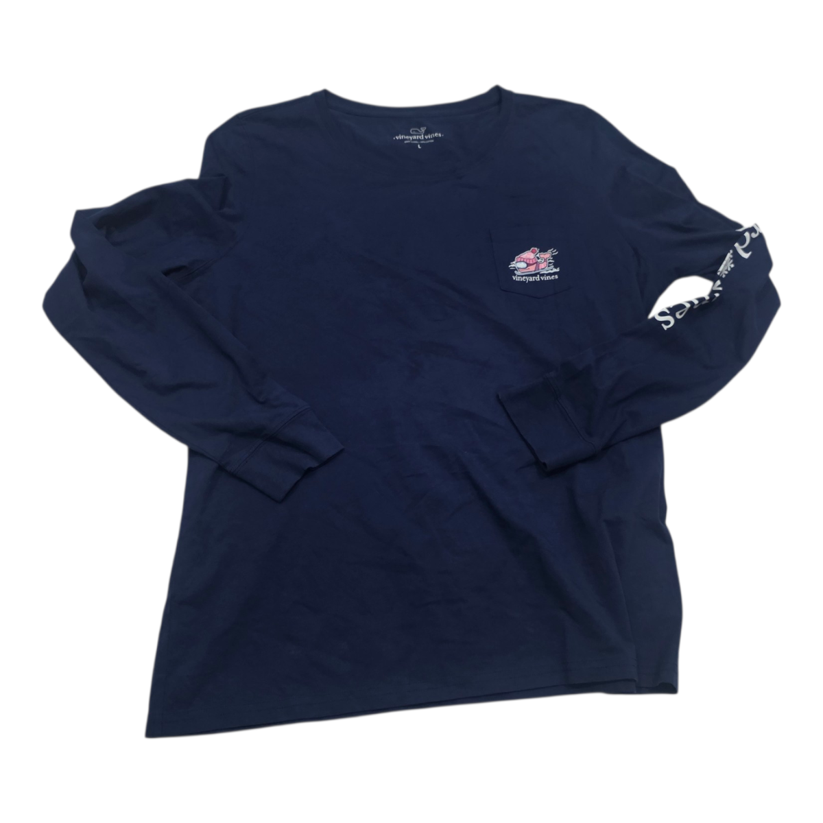 Playera Vineyard Vinesgrande Mujer Azul Marino Manga Larga