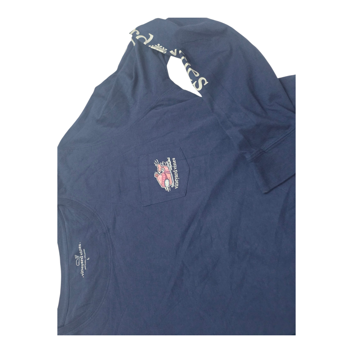 Playera Vineyard Vinesgrande Mujer Azul Marino Manga Larga