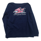Playera Vineyard Vinesgrande Mujer Azul Marino Manga Larga