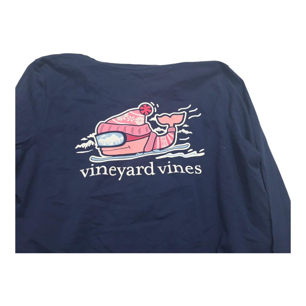 Playera Vineyard Vinesgrande Mujer Azul Marino Manga Larga
