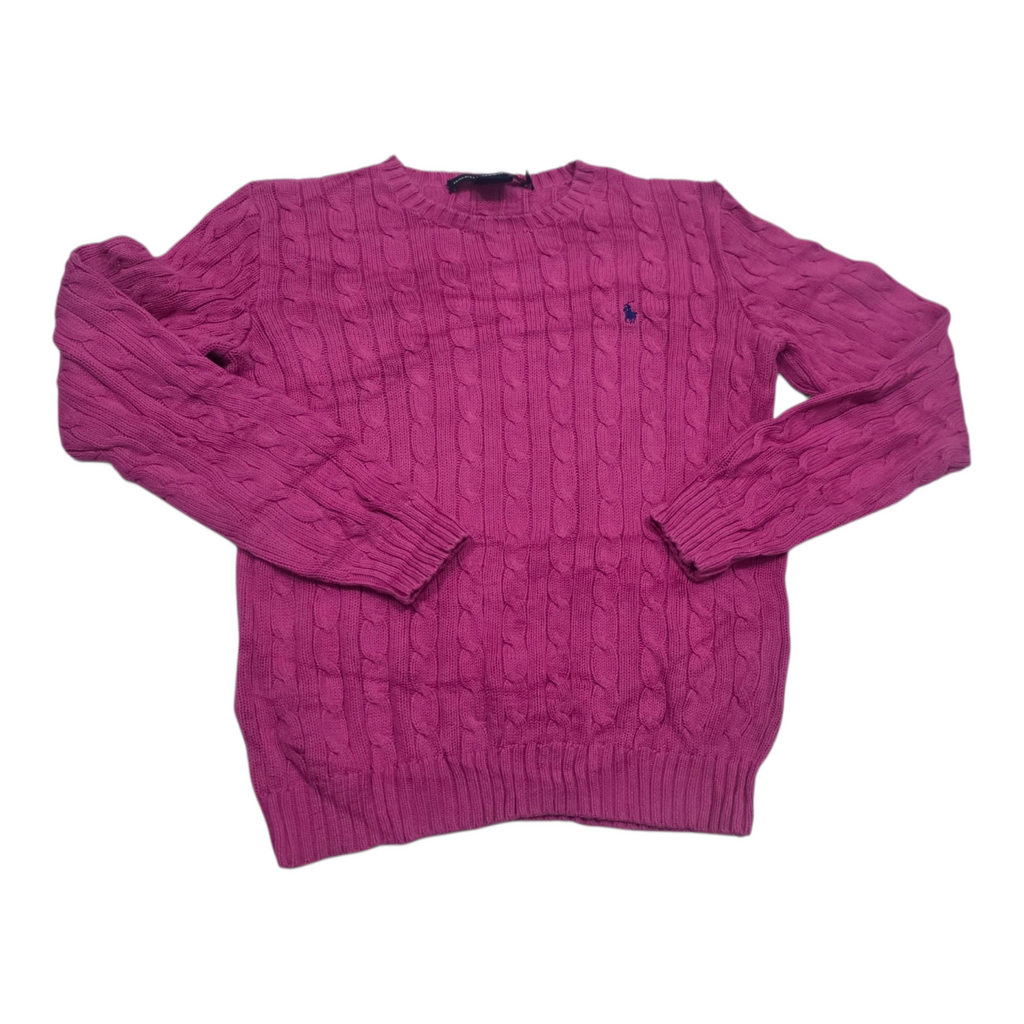 Sueter Ralph Lauren Sport De Mujer Grande Fucsia Poni Azul