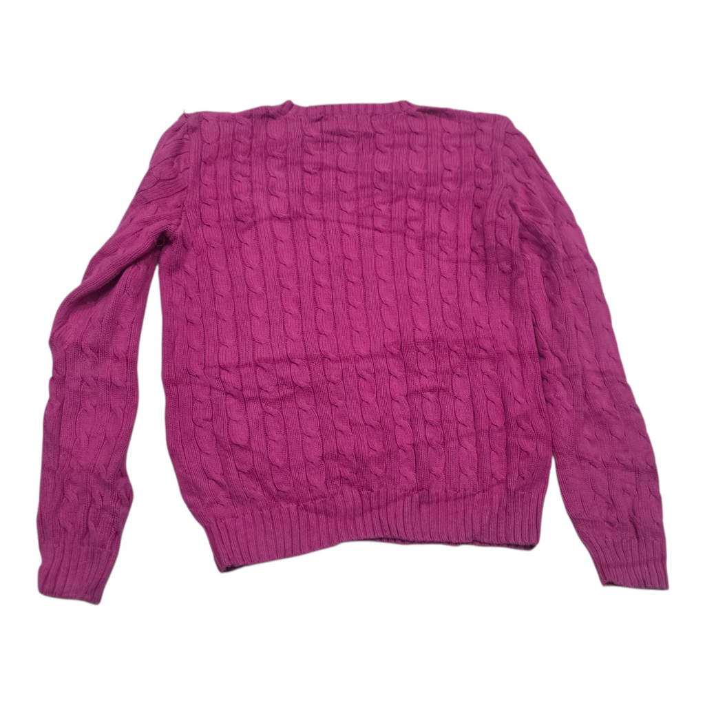 Sueter Ralph Lauren Sport De Mujer Grande Fucsia Poni Azul