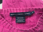 Sueter Ralph Lauren Sport De Mujer Grande Fucsia Poni Azul