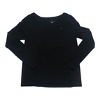 Playera Tommy Hilfiger Mujer Grande Color Negro Manga Larga