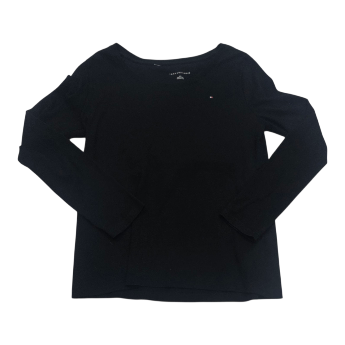 Playera Tommy Hilfiger Mujer Grande Color Negro Manga Larga