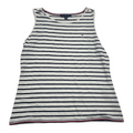 Playera Tommy Hilfiger Grande Sin Mangas Mujer Blancarayada