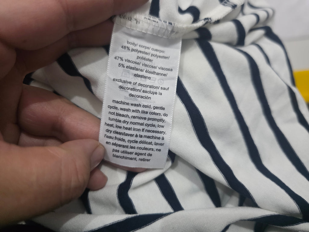 Playera Tommy Hilfiger Grande Sin Mangas Mujer Blancarayada