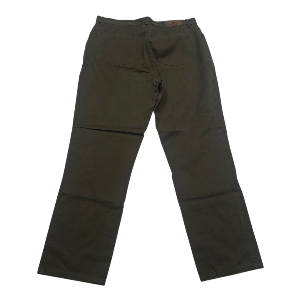 Pantalon Ralph Lauren Jeans Verde Mujer Talla 12 Petite