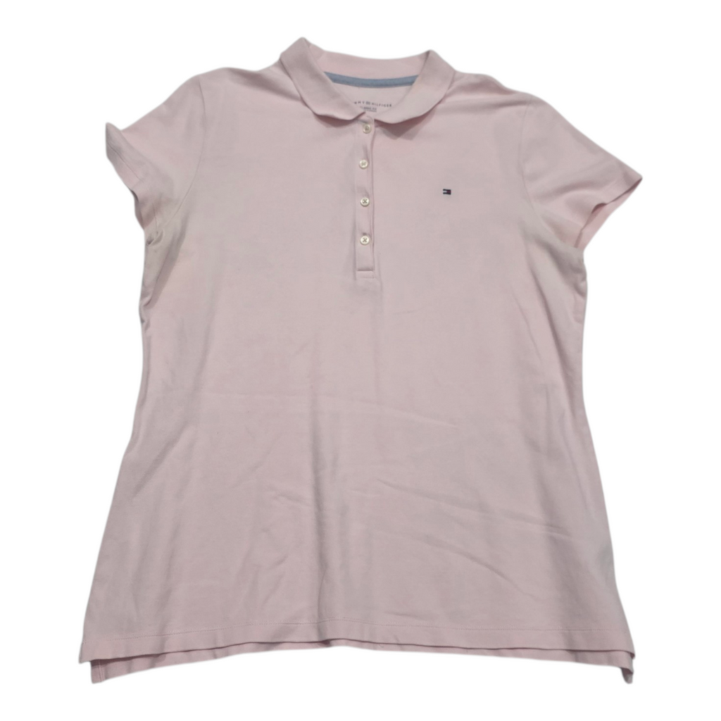 Playera Tommy Hilfiger Classic Fit Cuello Polo Grande Rosa