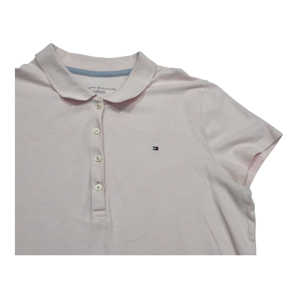 Playera Tommy Hilfiger Classic Fit Cuello Polo Grande Rosa