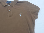 Playera Ralph Lauren The Skinny Polo Color Cafe Grande Mujer
