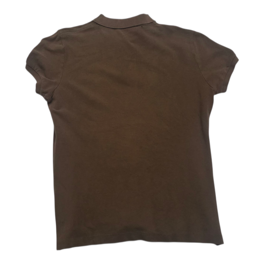 Playera Ralph Lauren The Skinny Polo Color Cafe Grande Mujer