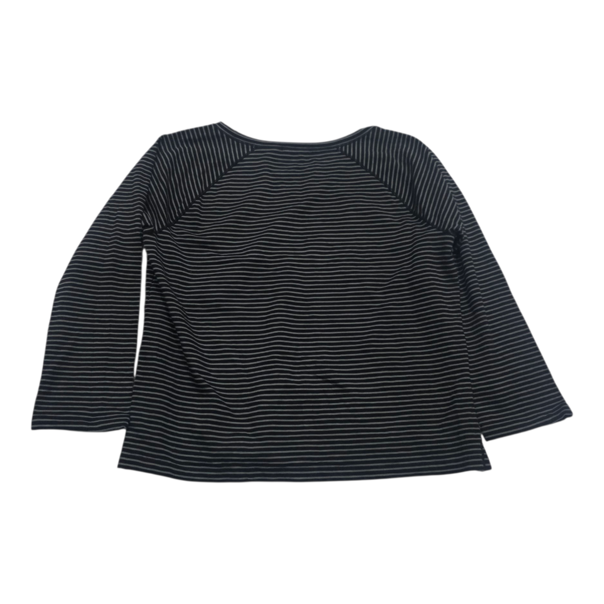 Playera Ralph Lauren Rayada De Mujer Talla Grande Gris