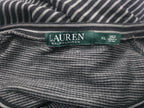 Playera Ralph Lauren Rayada De Mujer Talla Grande Gris