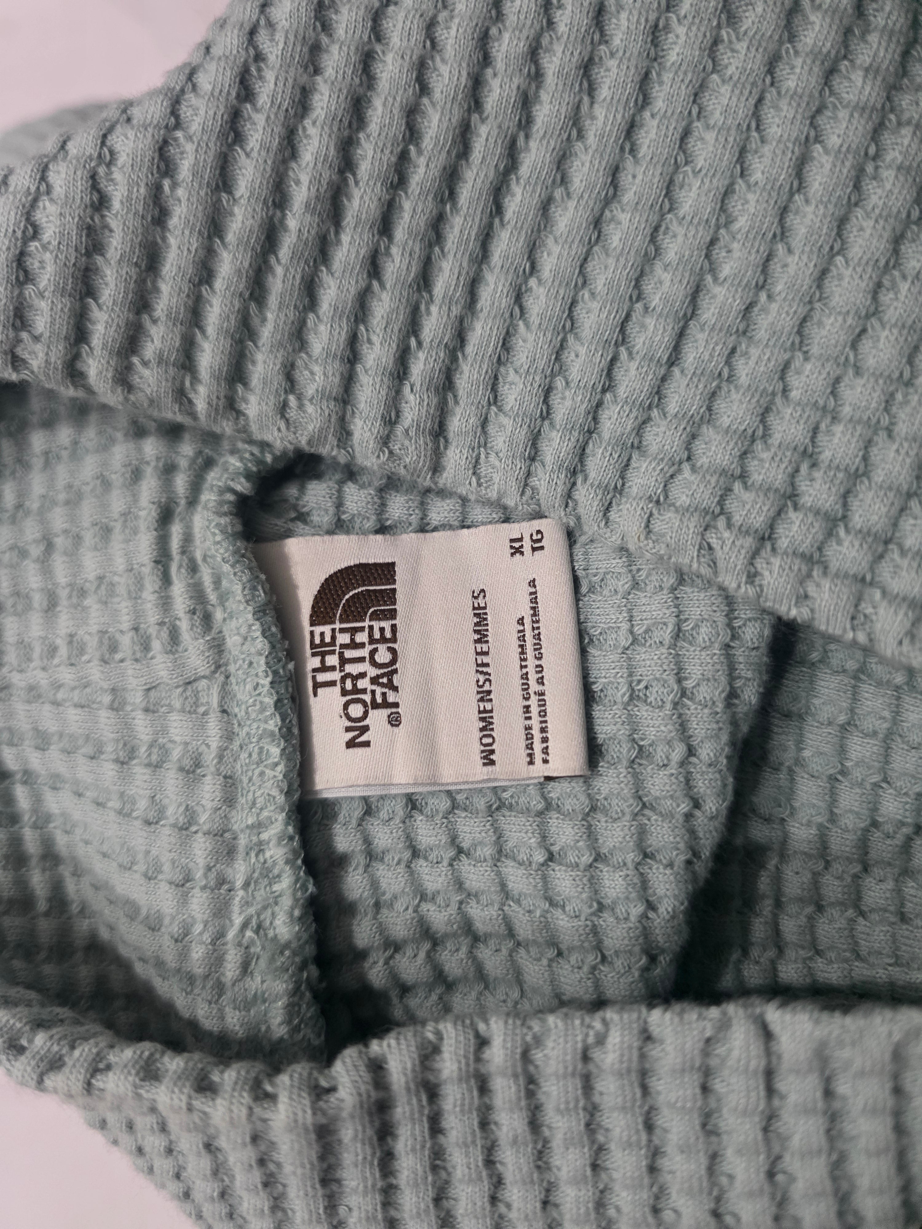 Sueter The North Face Color Verde Grisaceo Extra Grande
