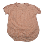 Camisa Ralph Lauren Black De Mujer Naranja Cuadriculado