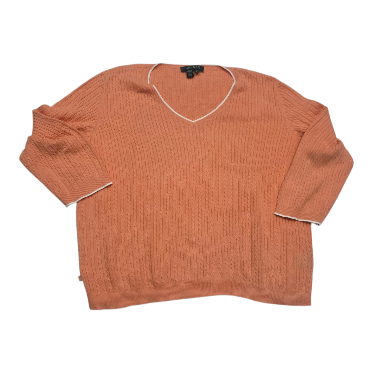 Sueter Ralph Lauren De Mujer Naranja Extra Grande