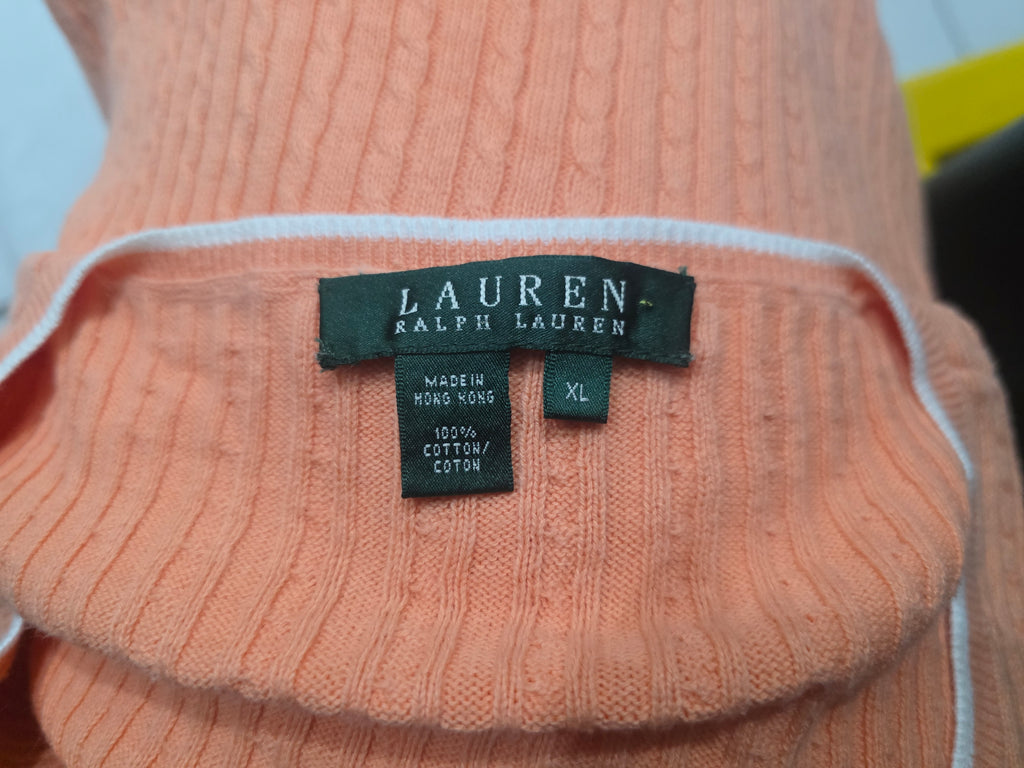 Sueter Ralph Lauren De Mujer Naranja Extra Grande