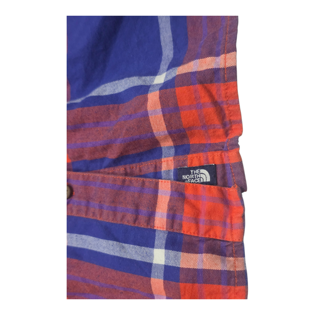 Camisa The North Face Naranja Con Azul Extra Grande De Mujer