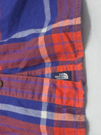 Camisa The North Face Naranja Con Azul Extra Grande De Mujer