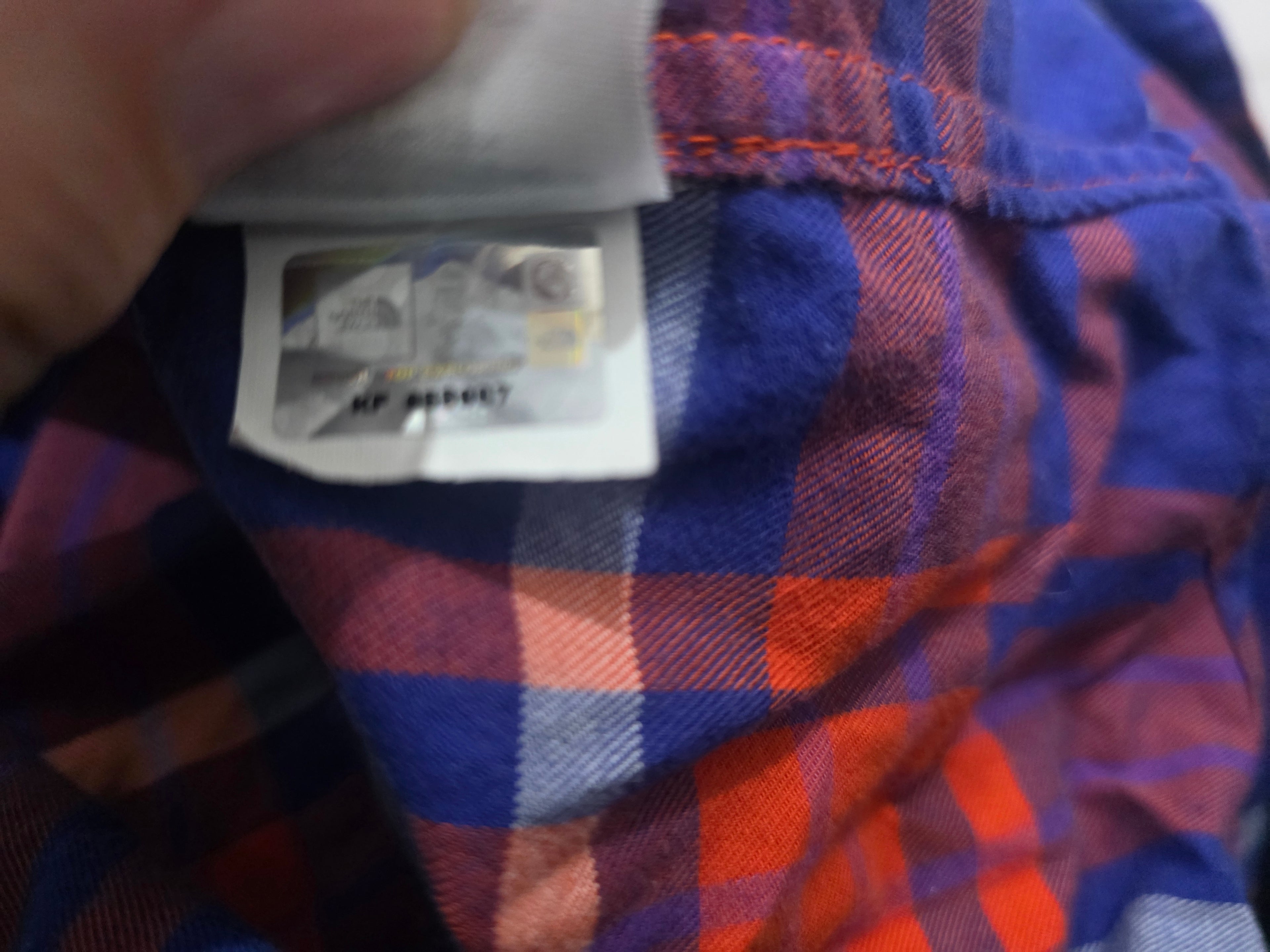 Camisa The North Face Naranja Con Azul Extra Grande De Mujer