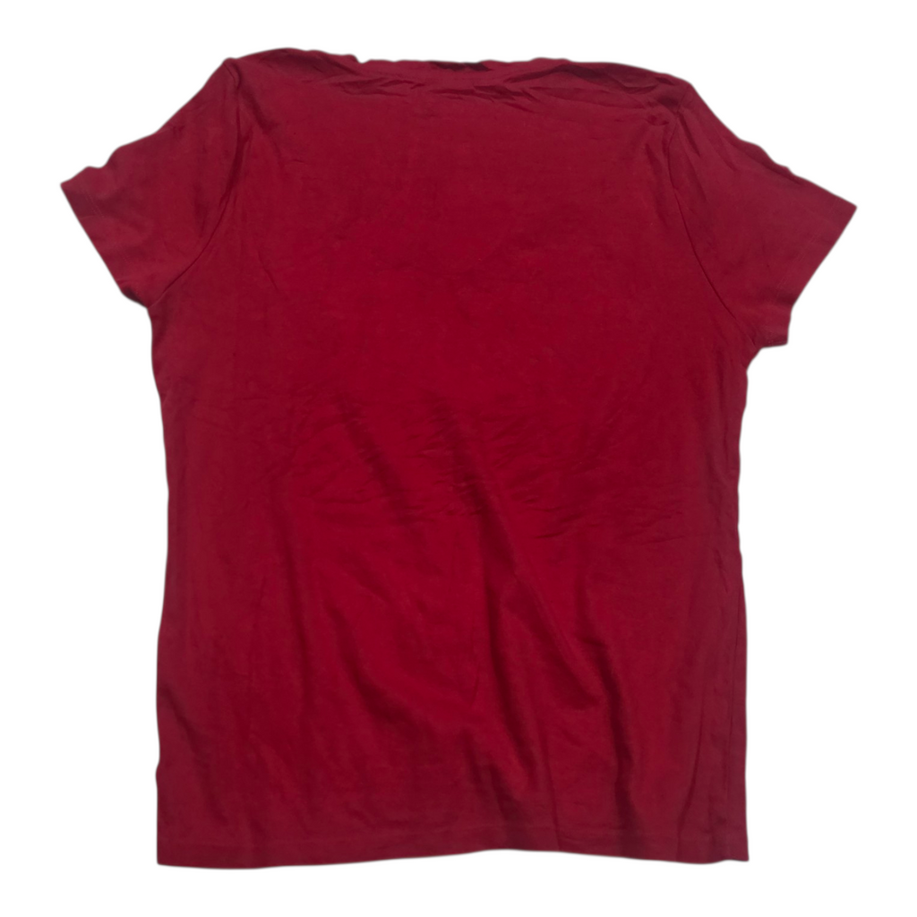 Playera Tommy Hilfiger Mujer Xxl Color Rojo Manga Corta