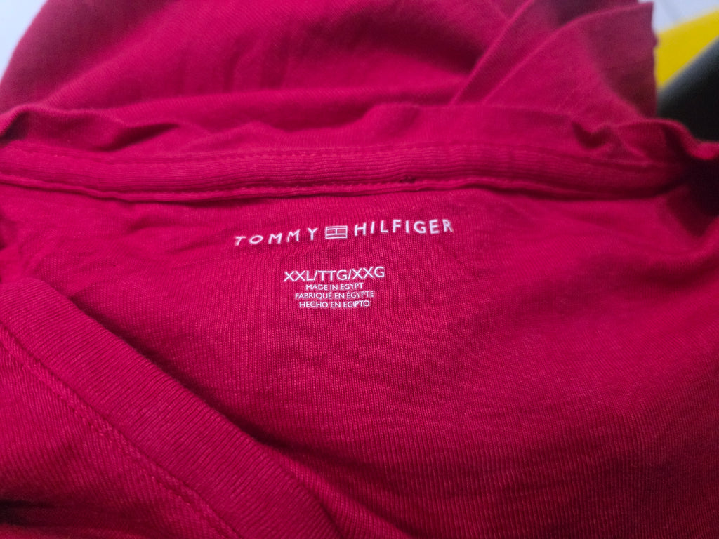 Playera Tommy Hilfiger Mujer Xxl Color Rojo Manga Corta