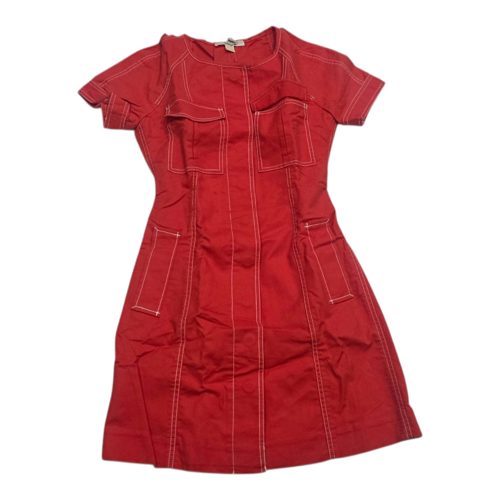 Vestido Con Bolsas Michael Kors Naranja Mujer Talla 00