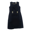 Vestido Michael Kors Talla 0 Sin Mangas Detalles Dorados