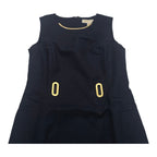 Vestido Michael Kors Talla 0 Sin Mangas Detalles Dorados