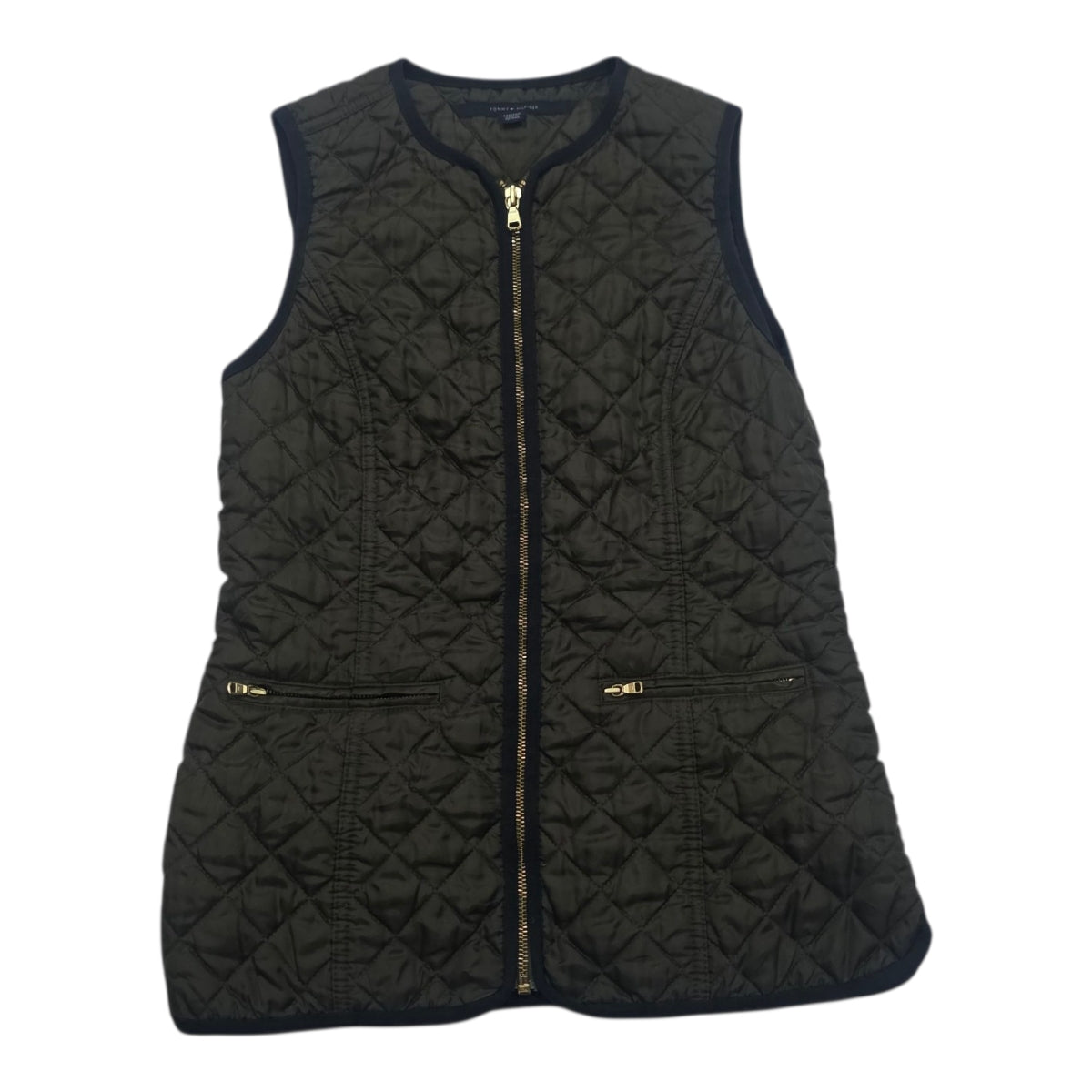 Chaleco Tommy Hilfiger Mujer Talla Xxs Verde Capitonado
