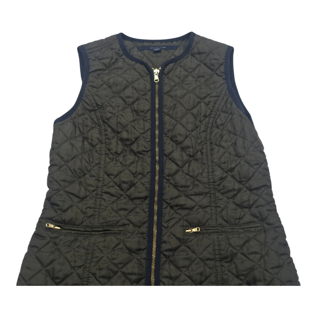 Chaleco Tommy Hilfiger Mujer Talla Xxs Verde Capitonado