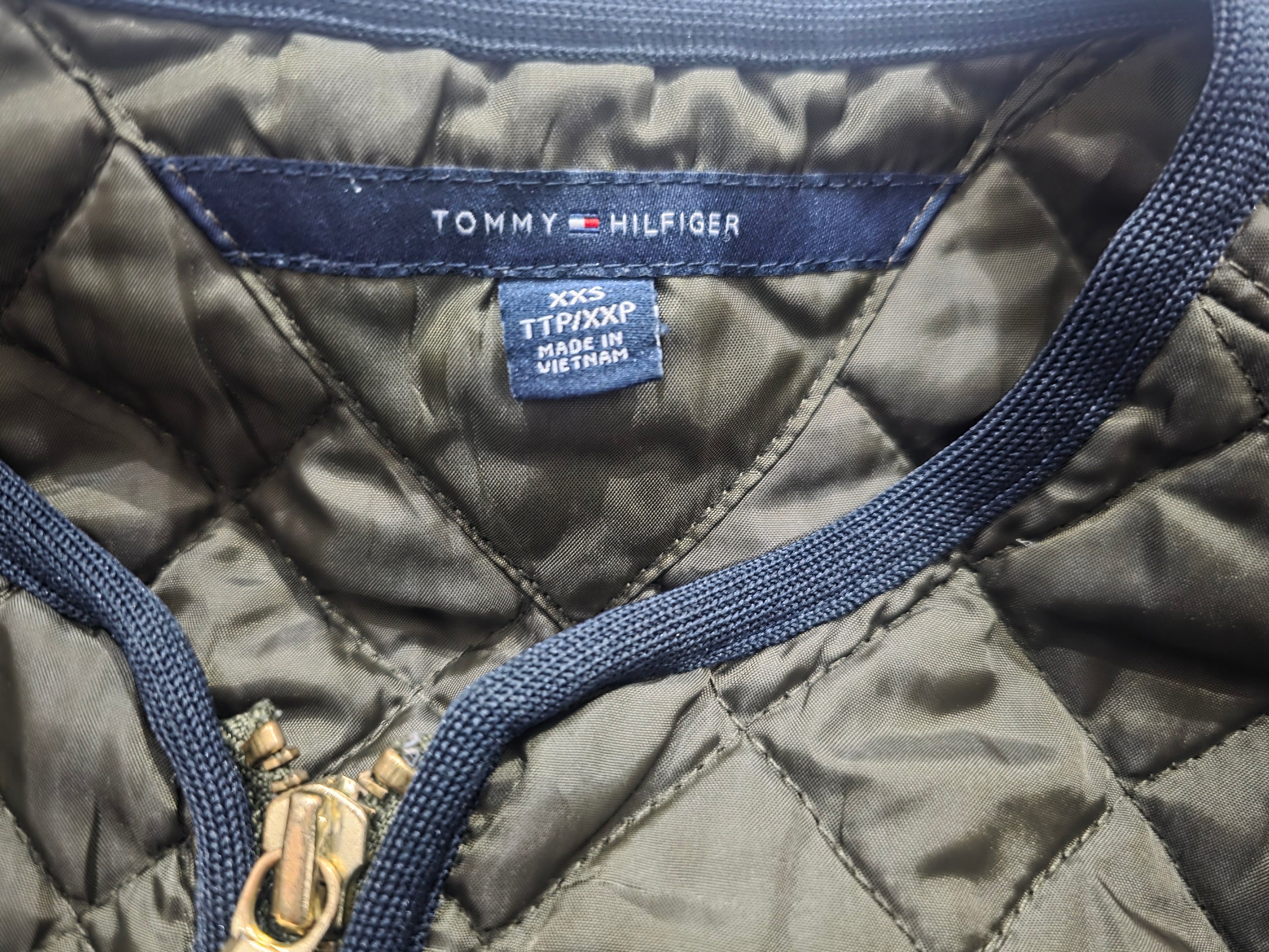 Chaleco Tommy Hilfiger Mujer Talla Xxs Verde Capitonado