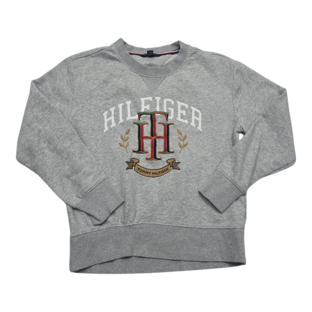 Sudadera Tommy Hilfiger De Mujer Talla Xxs Color Gris Claro