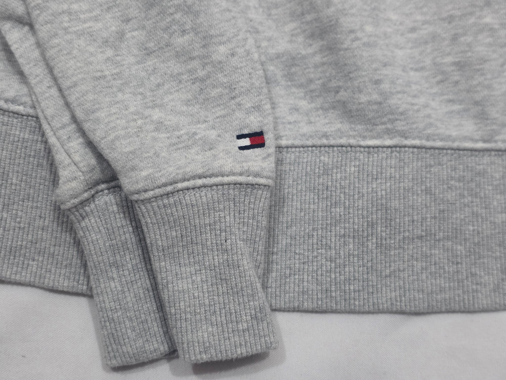 Sudadera Tommy Hilfiger De Mujer Talla Xxs Color Gris Claro
