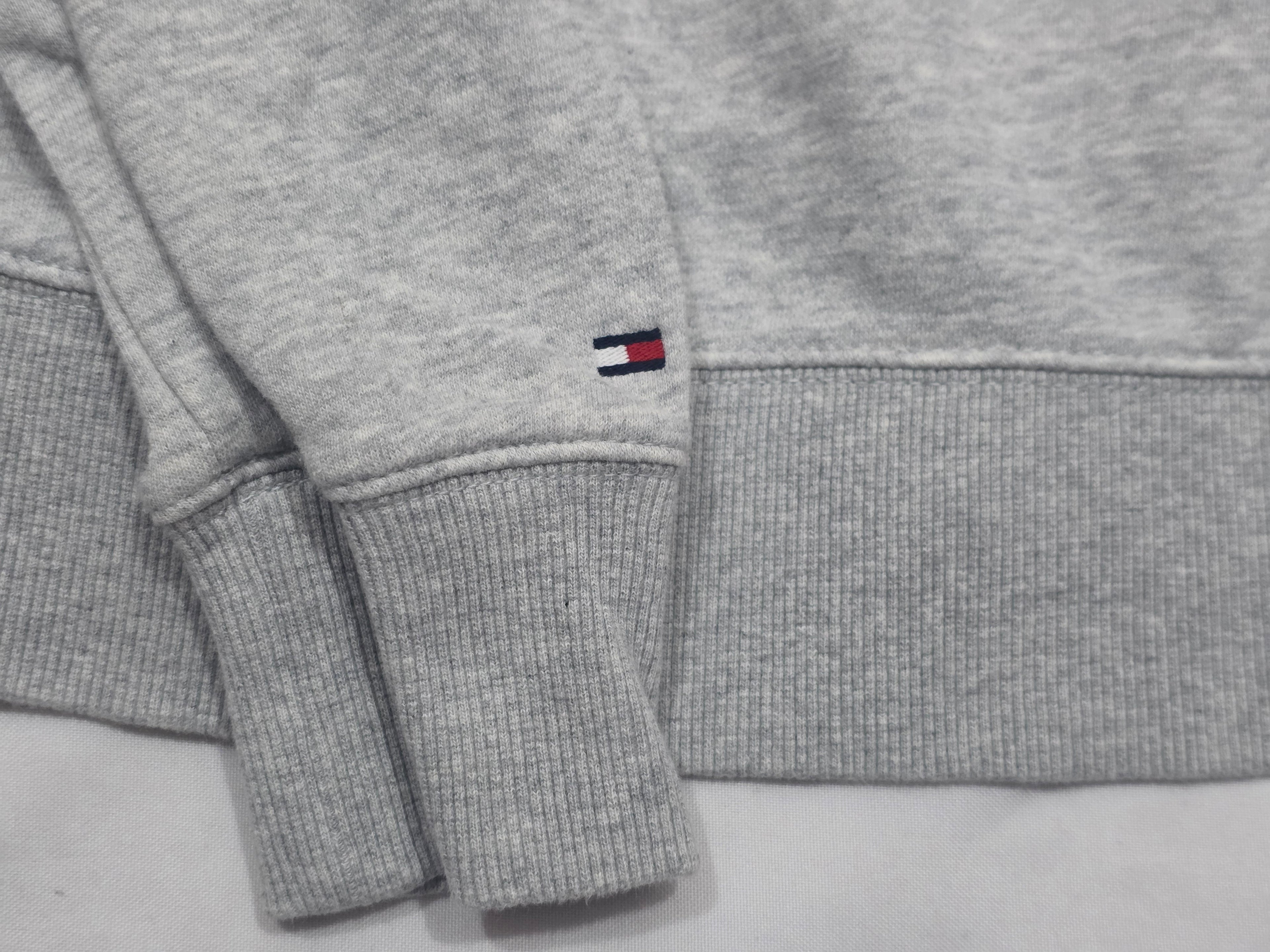 Sudadera Tommy Hilfiger De Mujer Talla Xxs Color Gris Claro