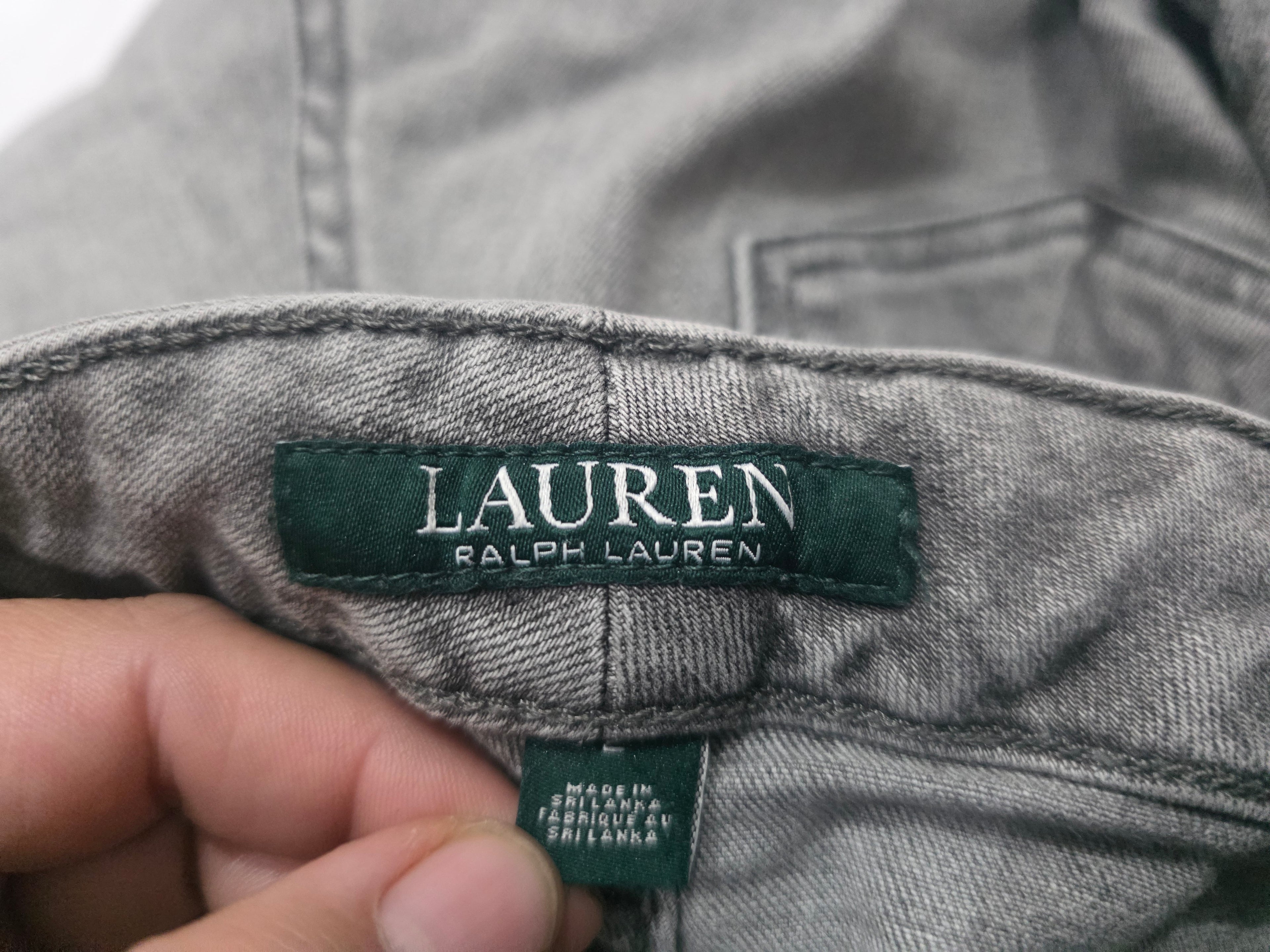 Pantalon Ralph Lauren De Mujer Talla 2 Color Gris Degradado