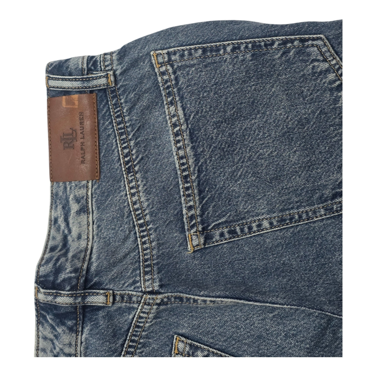 Pantalon Ralph Lauren De Mujer Talla 2 De Mezclilla Índigo