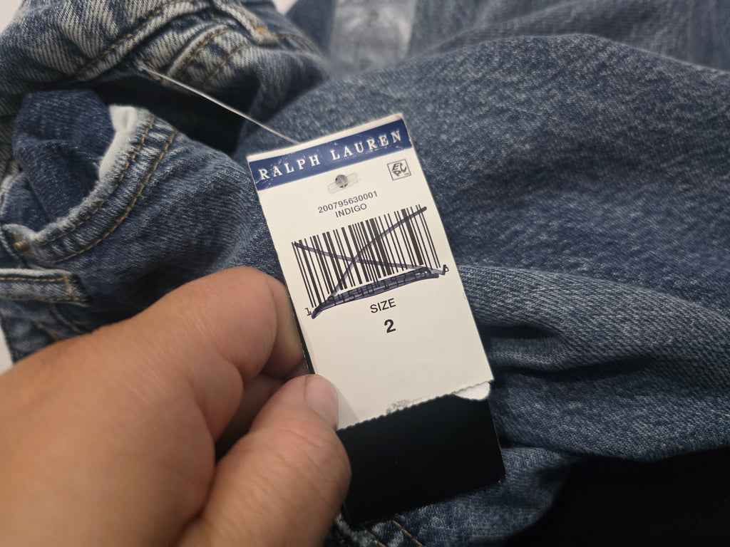 Pantalon Ralph Lauren De Mujer Talla 2 De Mezclilla Índigo