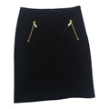 Falda Michael Kors De Mujer Talla 2 Color Negro Con Cierres