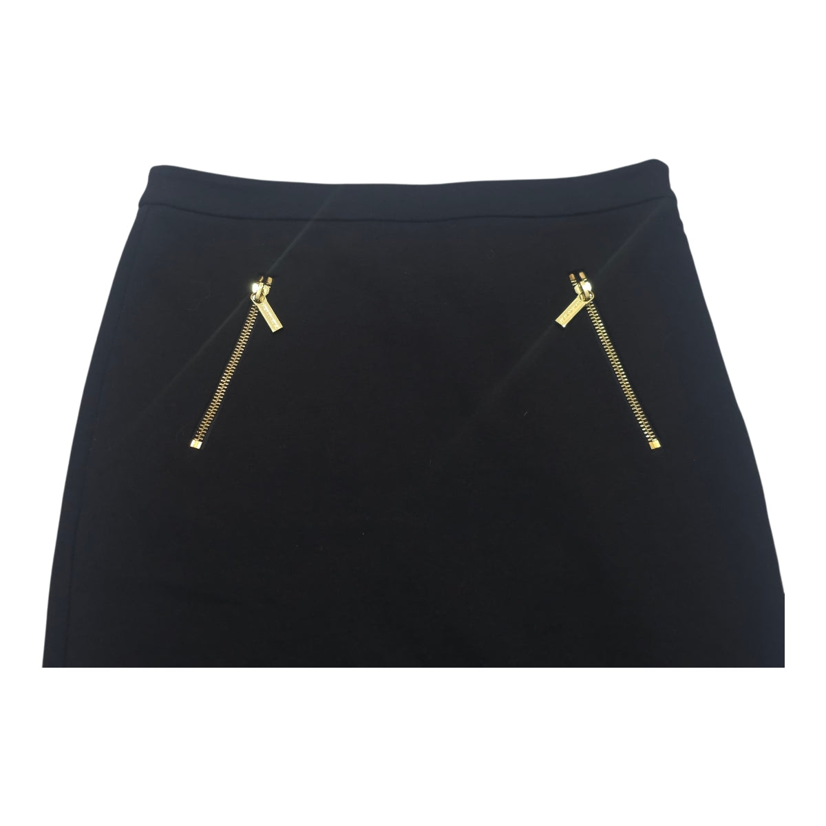 Falda Michael Kors De Mujer Talla 2 Color Negro Con Cierres