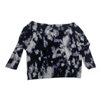 Blusa Michael Kors Mujer Talla Chica Petite Morada Con Negro