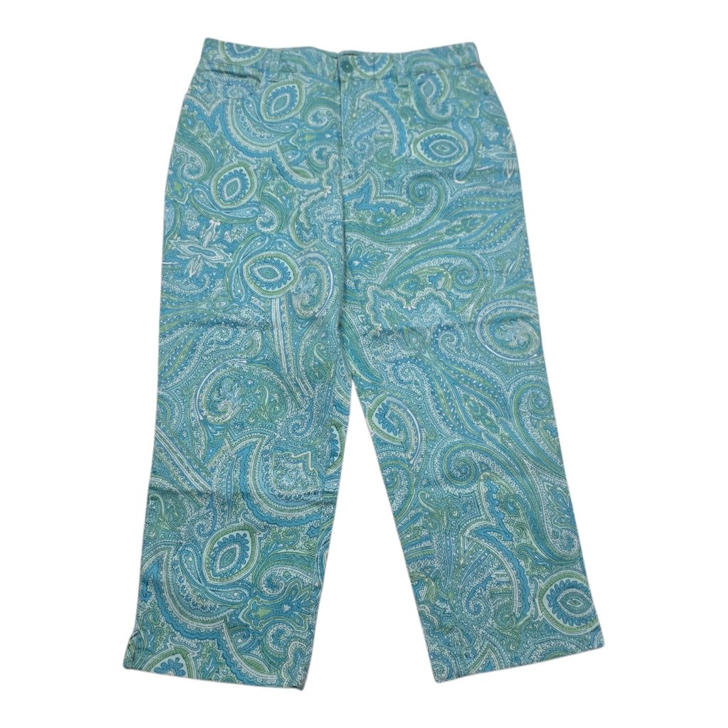Pantalon Ralph Lauren Talla 4 Azul Com Verde De Mujer