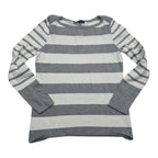 Sueter Tommy Hilfiger De Mujer Talla Chica Gris Con Blanco