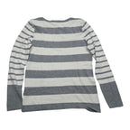 Sueter Tommy Hilfiger De Mujer Talla Chica Gris Con Blanco