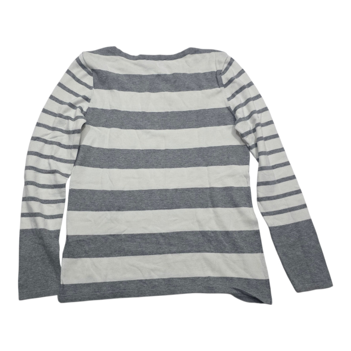Sueter Tommy Hilfiger De Mujer Talla Chica Gris Con Blanco