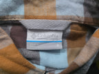 Camisa Columbia De Mujer Naranja/cafe/azul