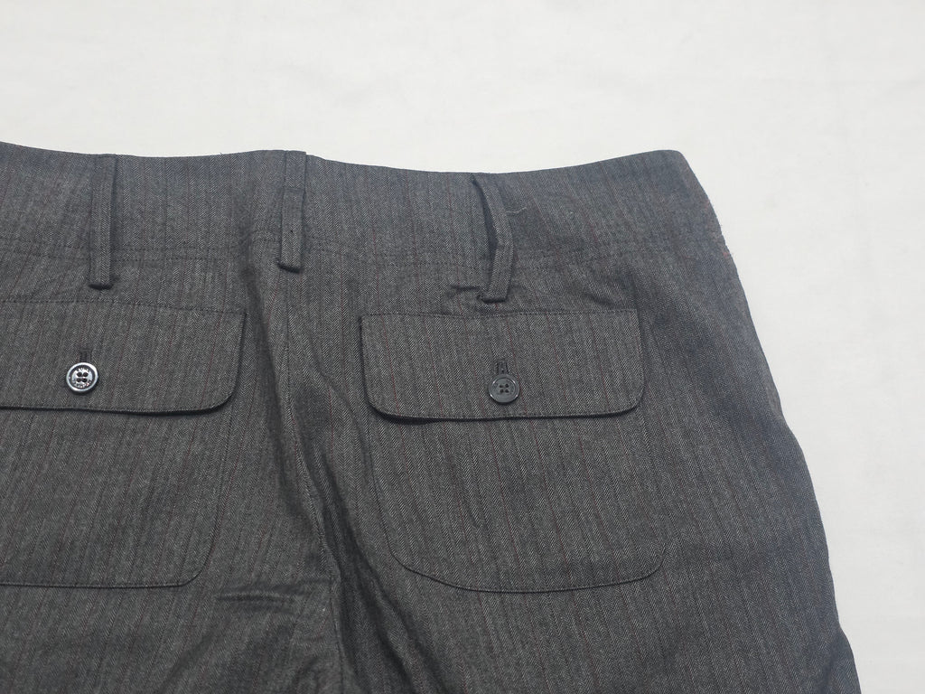 Pantalon Michael Kors Mujer Talla 6vestir Gris Con Lineas